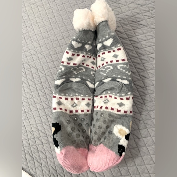 Sherpa Critter Socks Cow - Picture 2 of 4